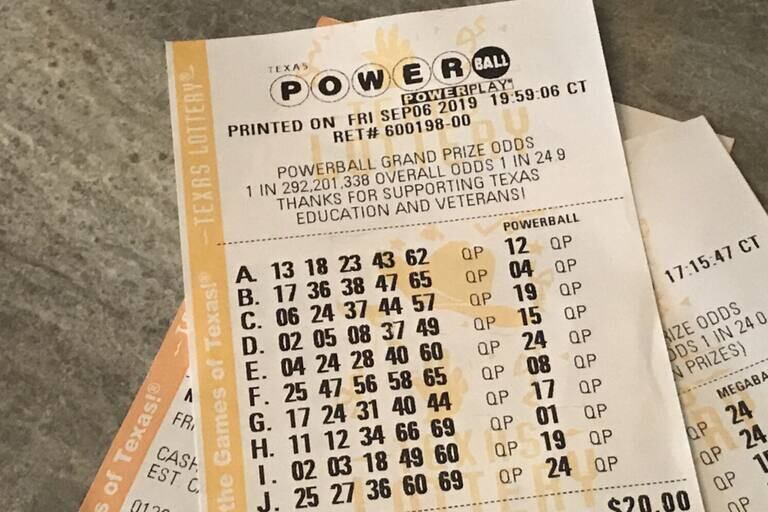 Uno de los tickets de "Powerball". Foto: La Nación