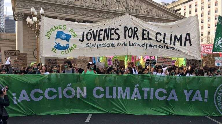 
Marcha por el cambio climático en Buenos Aires. | Gentileza
    