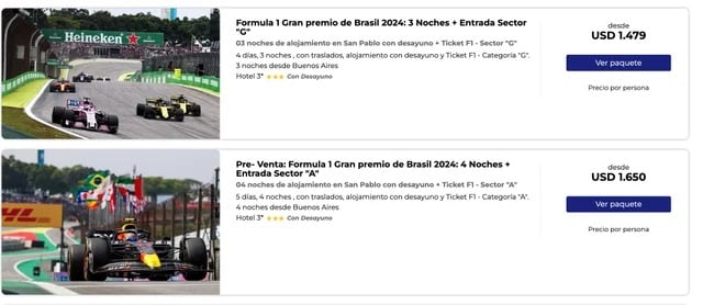 El circuito más accesible a nivel económico para ver a Franco Colapinto en la Fórmula 1 es Interlagos, que se disputa en San Pablo, Brasil. Foto: Agencia Noticias Argentina