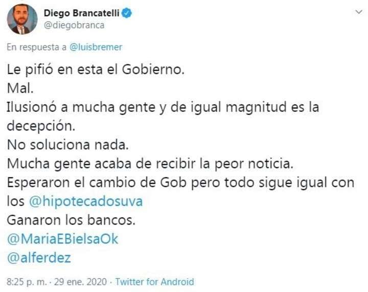 
Las críticas del periodista.
