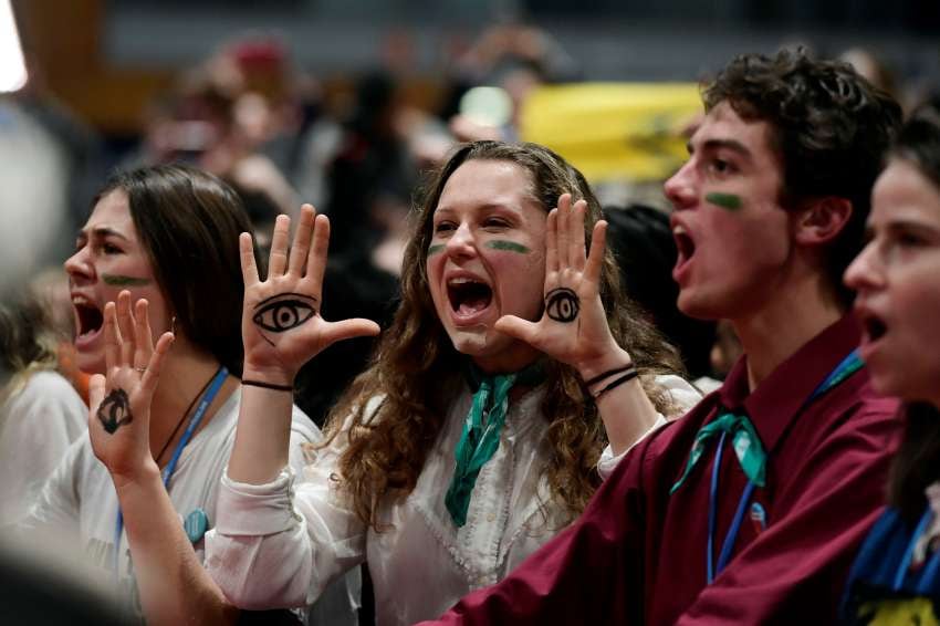 
Disconformidad. Las protestas no faltaron en la capital española. | AFP
   