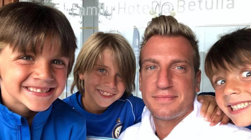 
Maxi López junto a sus hijos. | Imagen web
   