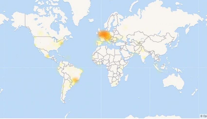 
    Los lugares donde se registraron las caídas en el servicio, según DownDetector.
   