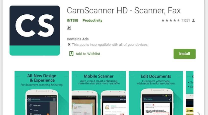 
CamScanner tenía más de 100 millones de descargas pero fue retirada del Play Store de Android
