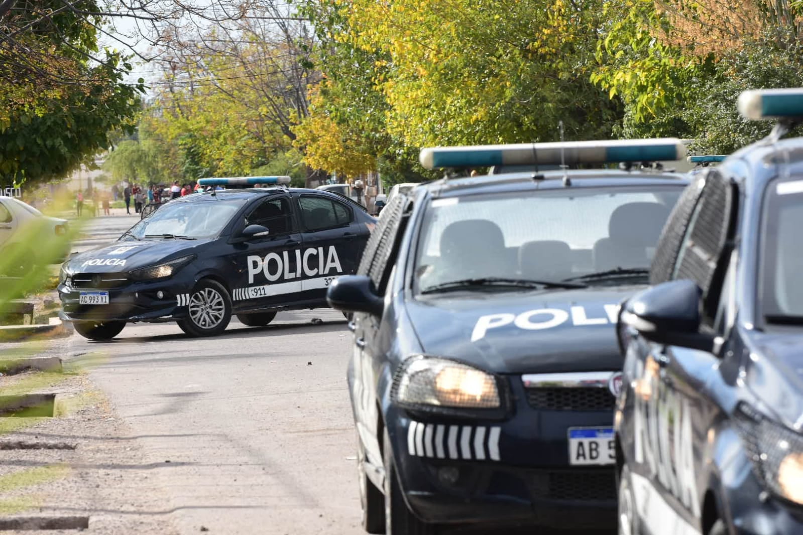 Disturbios en el barrio Santa Teresita de Las Heras. Foto: Mariana Villa / Los Andes