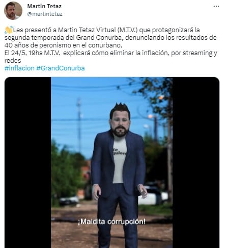 El video fue publicado en su cuenta de Twitter. Foto: captura de pantalla.