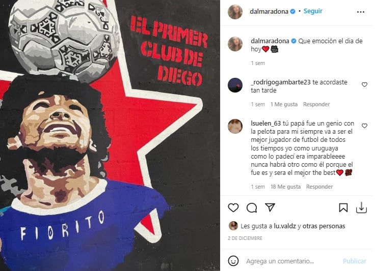 Dalma Maradona hará su propia serie documental sobre la vida de Diego Armando Maradona