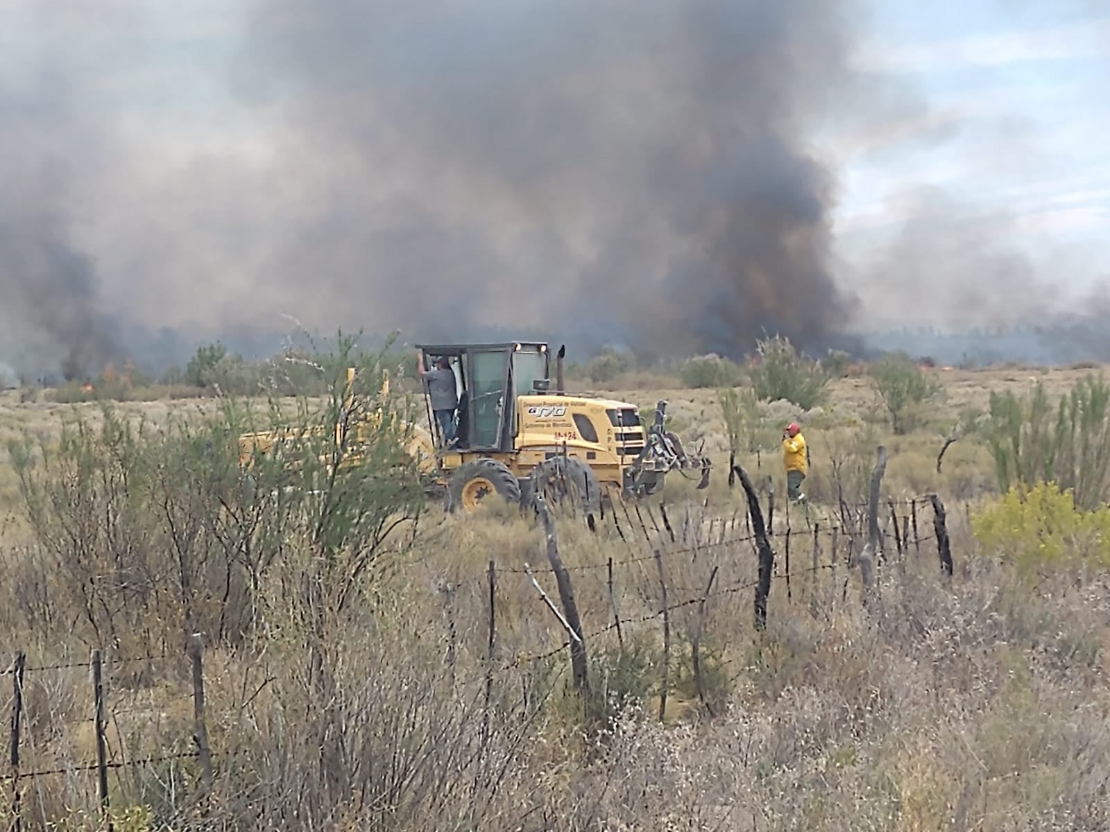 1.000 hectáreas fueron arrasadas por un feroz incendio en San Rafael. Foto: Web