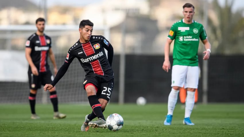 
    Exequiel Palacios, jugador del Bayer Leverkusen, / Gentileza.
   