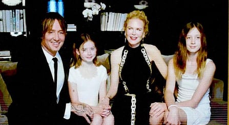 Nicole Kidman junto a su familia