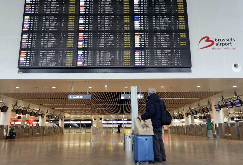 Aeropuerto de Bruselas, Bélgica. 