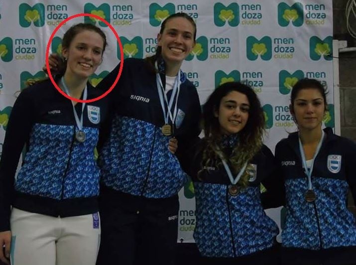 
    Sudamericano 2017, medalla de oro por equipos, junto a Tami Chwojnik, Datev Nahapetyan y Juli Borgarucci, haciendo podio en el 2017
   