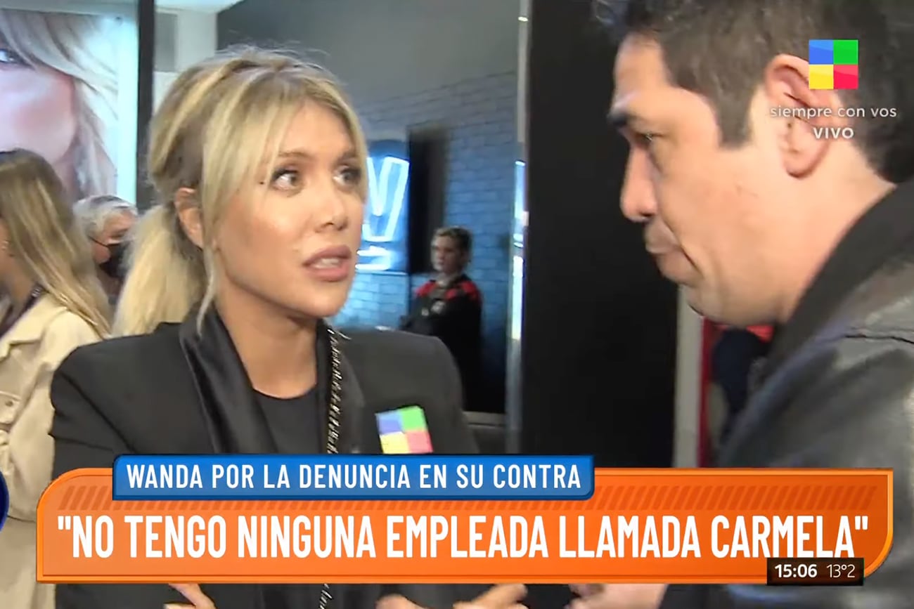 Wanda Nara hablando con Intrusos sobre la supuesta empleada que la denunció