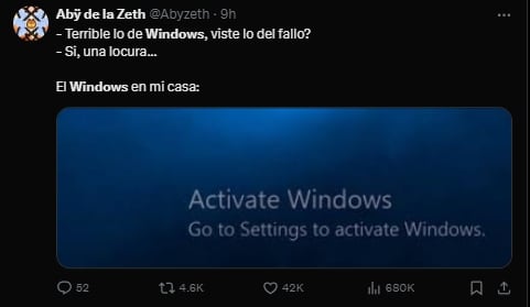 Los mejores memes sobre la caída de Microsoft a nivel mundial