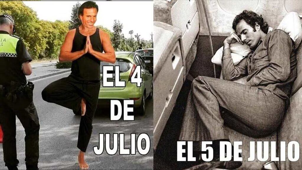 Regresaron los memes de Julio Iglesias para darle inicio al séptimo mes