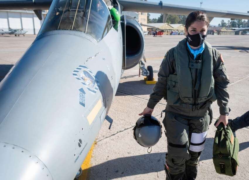 
    Sofía realizó su bautismo en el avión Ignacio Blanco / Los Andes
   