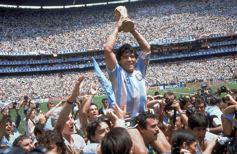 Argentina campeón del Mundo 1986. Diego, figura indiscutible. / Gentileza. 