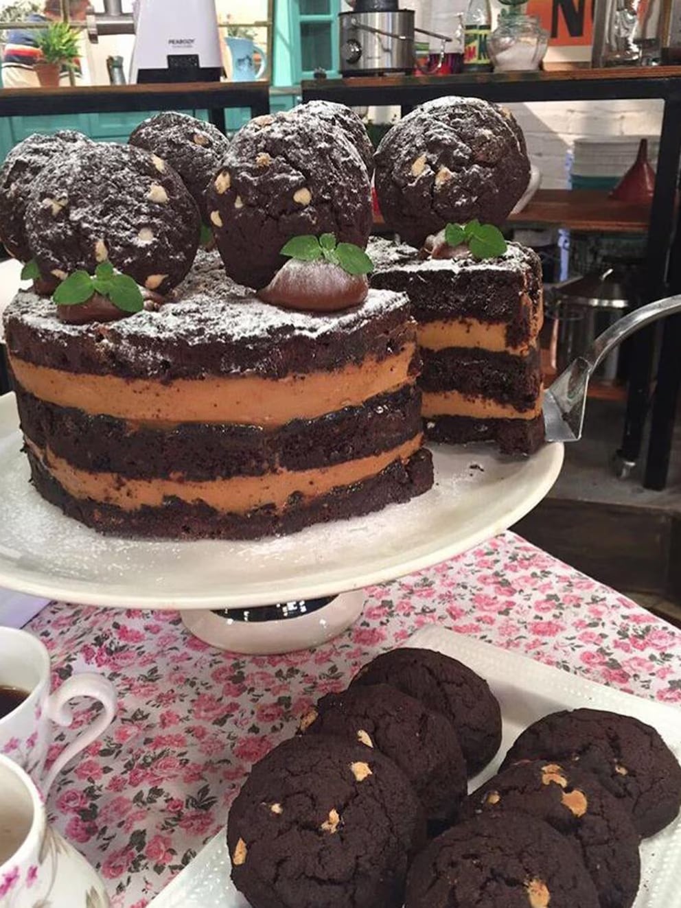 Chocotorta de cookies caseras. Foto: Infobae / Chantal Abad
