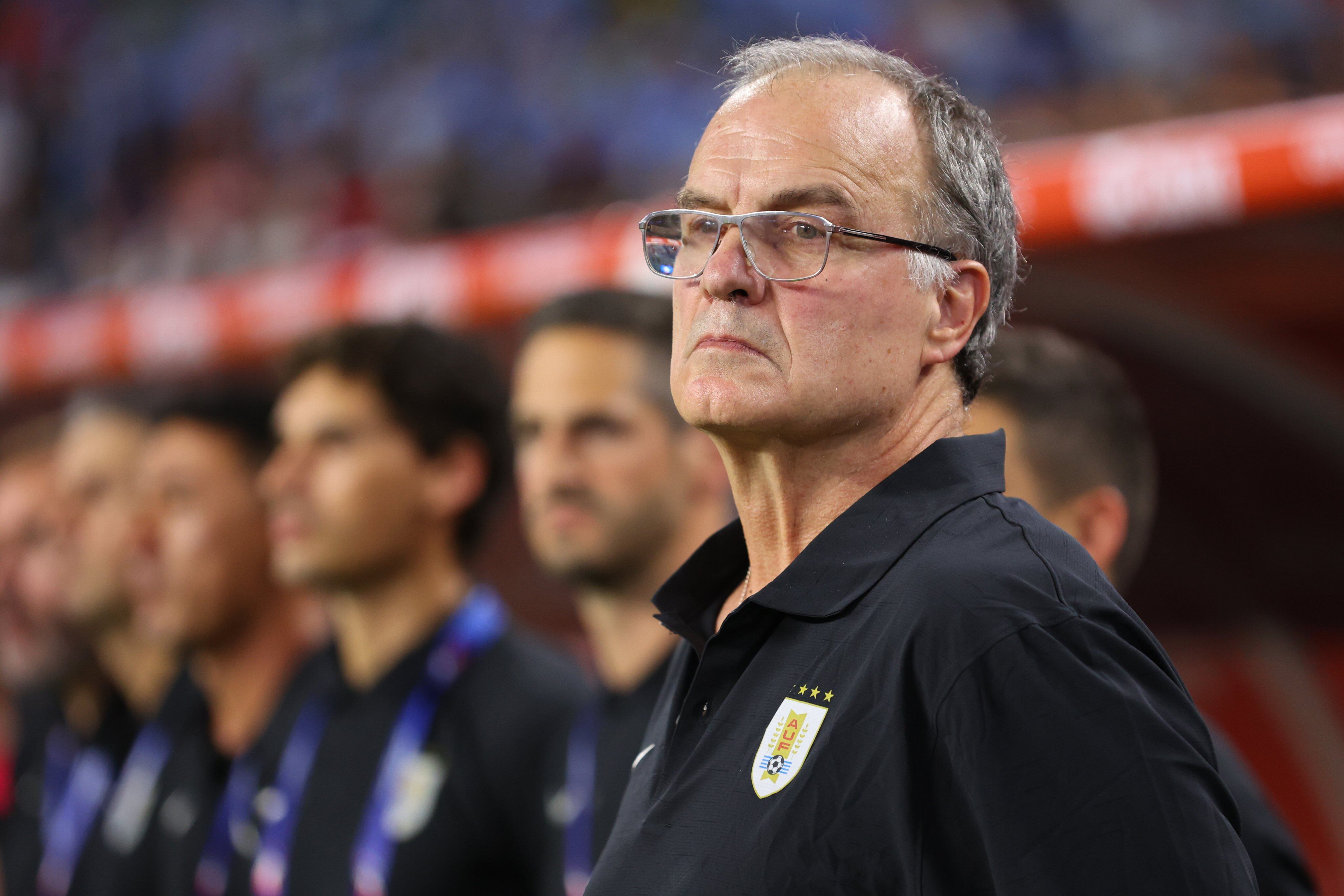 Bielsa y un divertido momento en la conferencia de prensa (Uruguay)