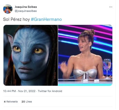 Sol Pérez enamoró con su último look para El Debate de Gran Hermano