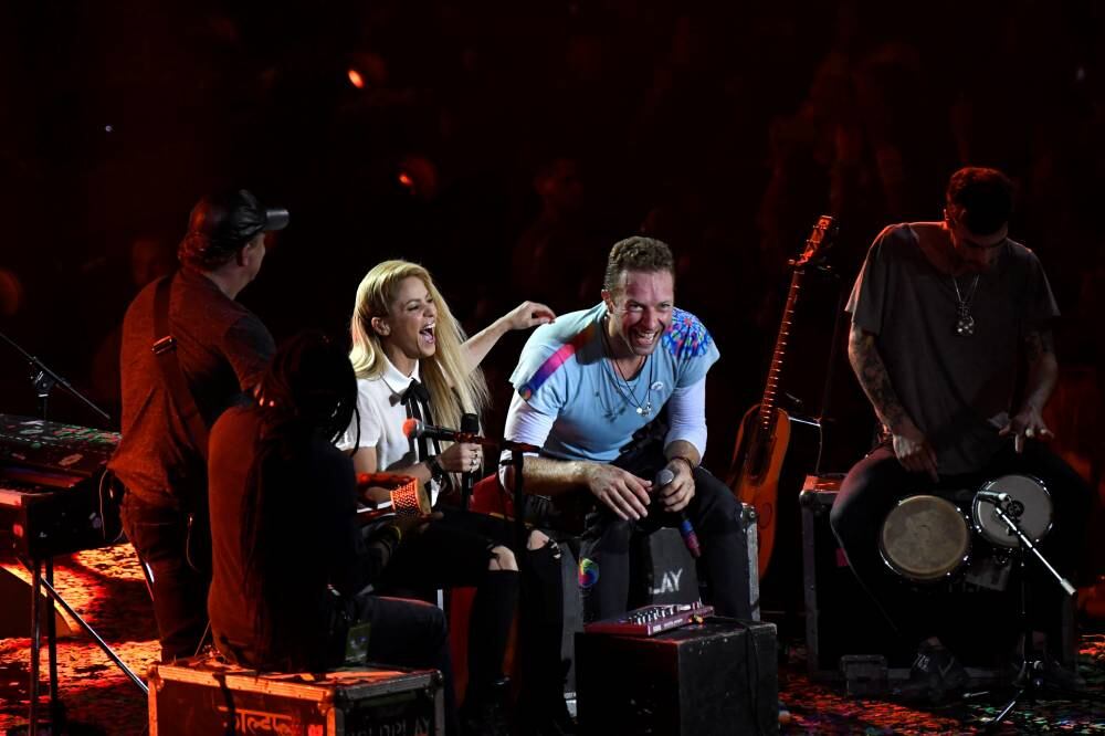 Shakira y Chris Martin