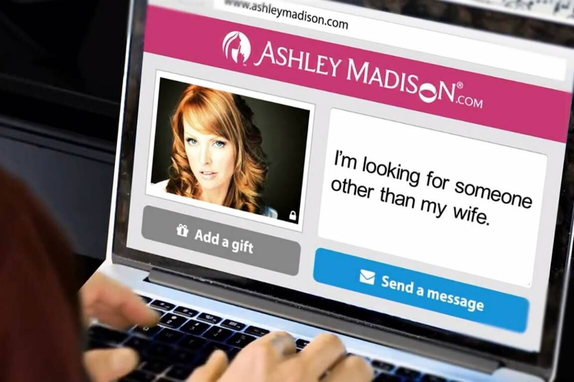 Ashley Madison, el sitio web de citas. Foto: Gentileza