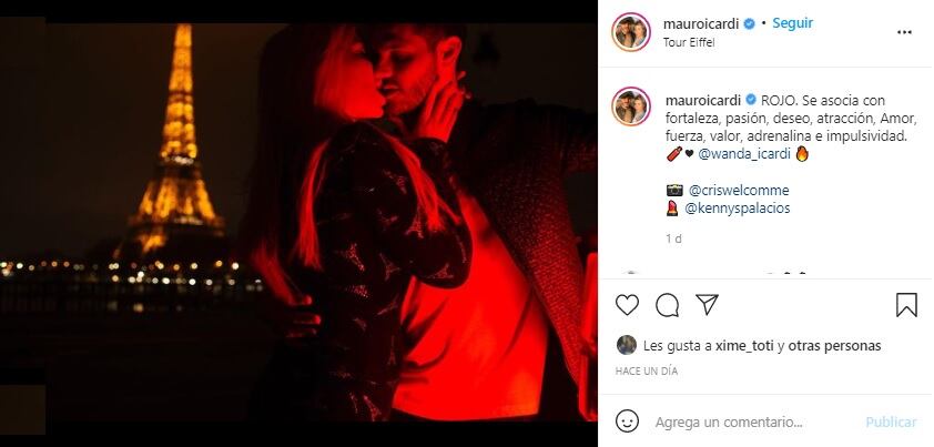 Mauro Icardi se puso fogoso en las redes y le dedicó un nuevo mensaje a Wanda Nara