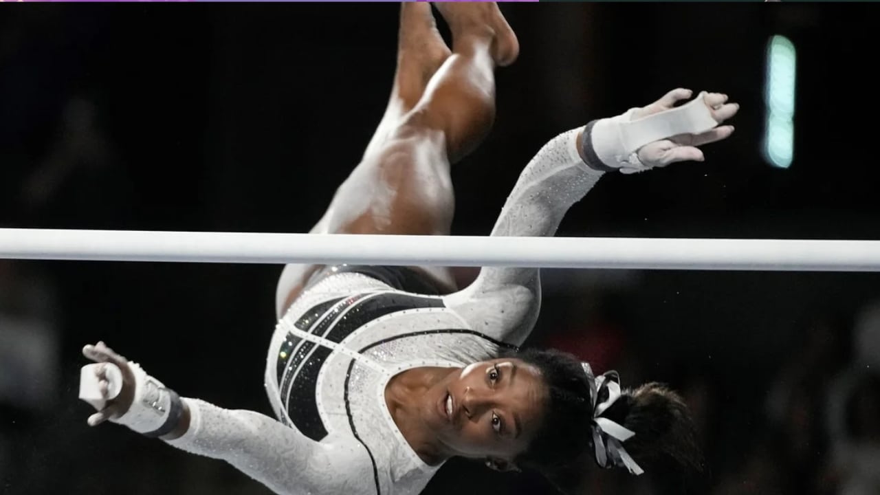 Simone Biles volvió a competir - Foto Clarín