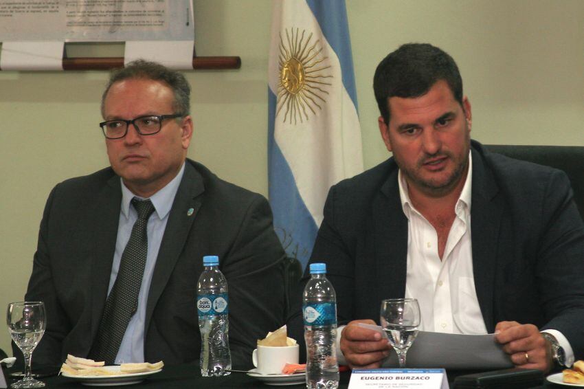 
Gianni Venier y Eugenio Burzaco.  | Gobierno de Mendoza.
   