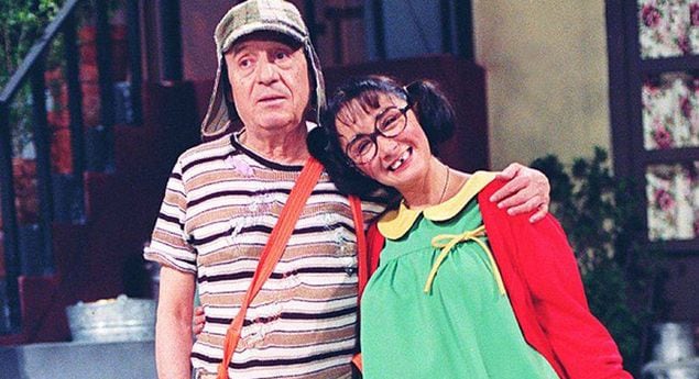  “La Chilindrina” junto al Chavo. 