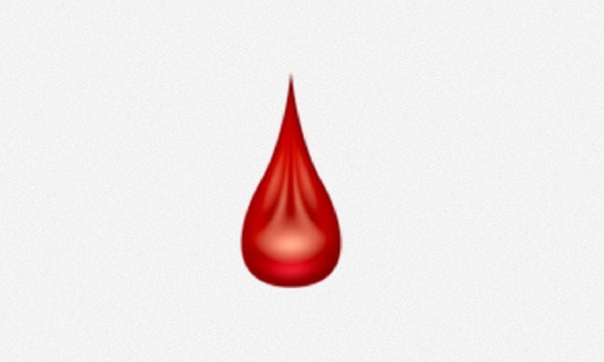 
    El emoji de la gota de sangre representa la menstruación.
   