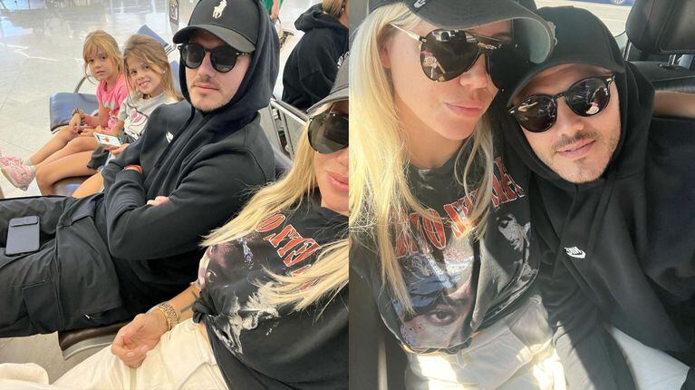 Wanda Nara y Mauro Icardi se mostraron juntos.