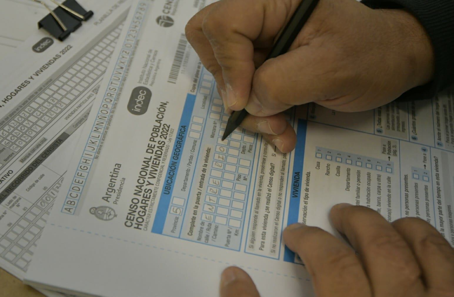 Censo 2022 en Mendoza. Foto: Orlando Pelichotti / Los Andes 