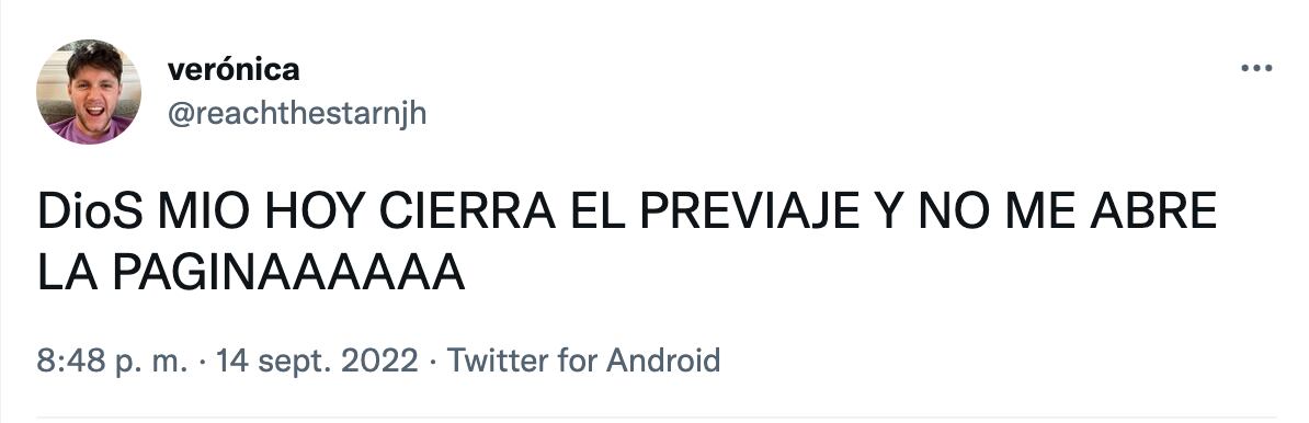 En el último día de compra hay múltiples quejas en redes por el colapso del sitio de Previaje.