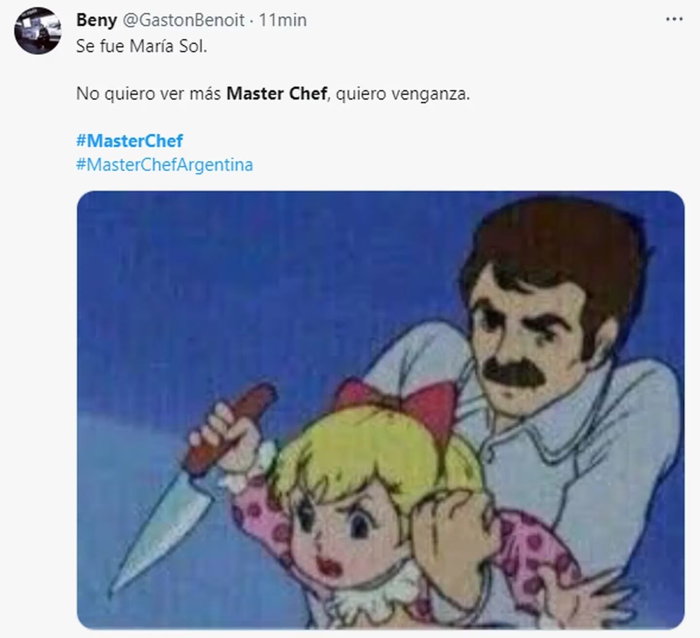 Los memes estallaron tras la eliminación de María Sol