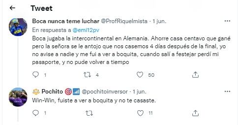 Un hombre contó su propia experiencia relacionada con casamiento y el amor pro Boca.