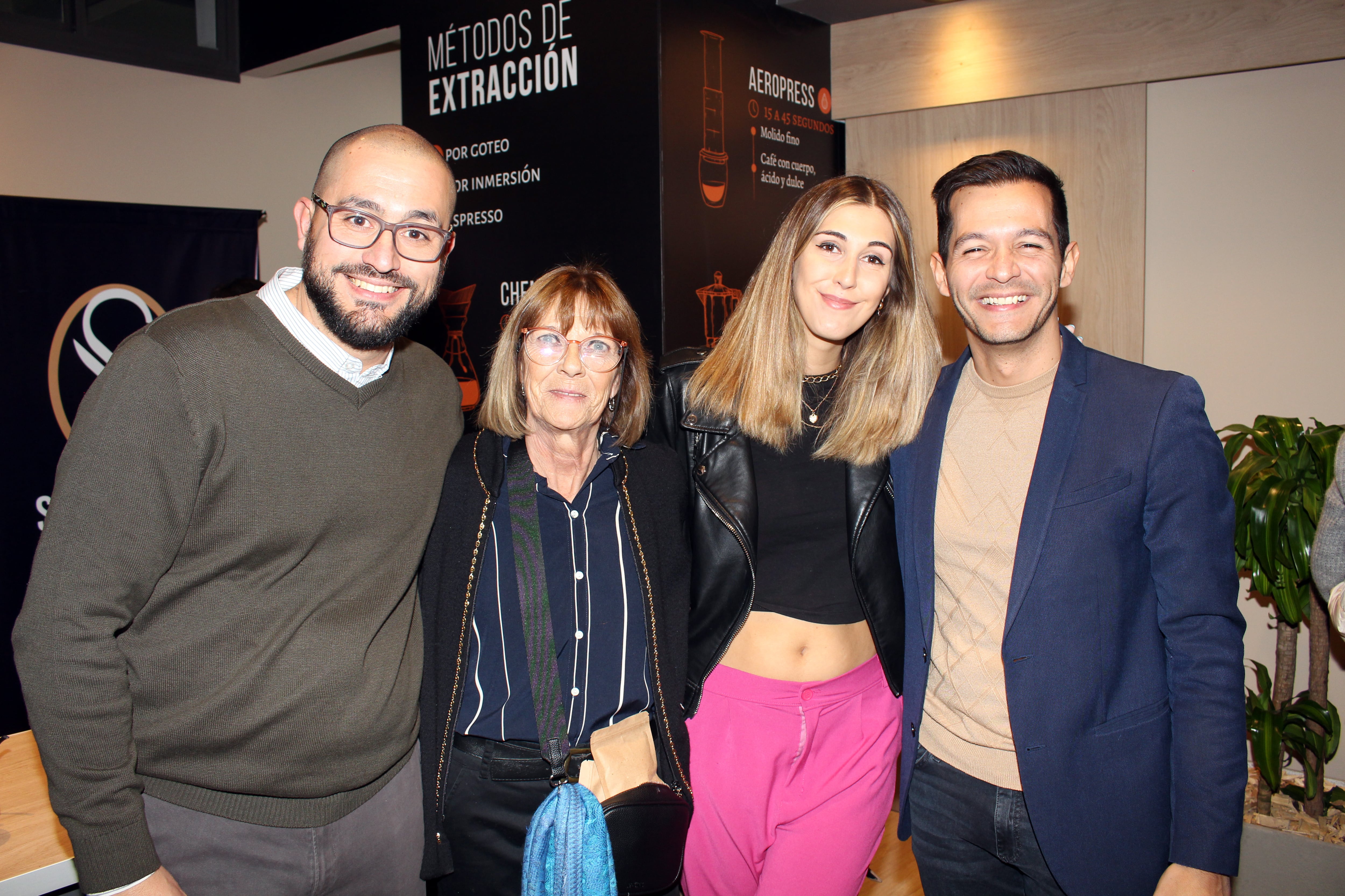 Cristian Calvi, Stella Comisso, Sol Calvi y Sebastián Calvi.