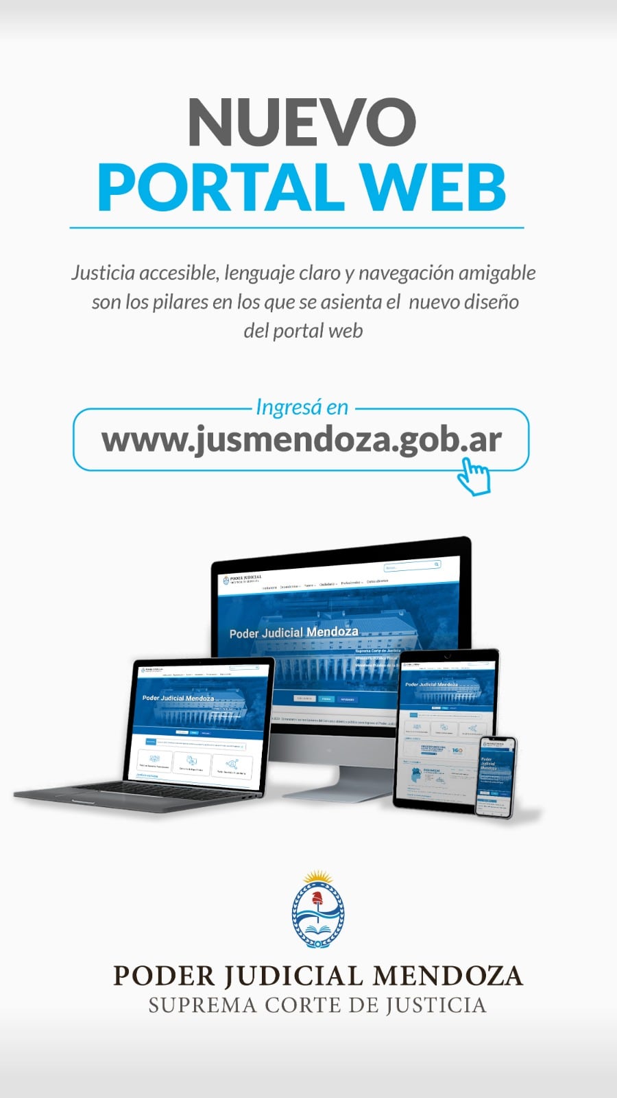 Ya está funcionado el nuevo portal del Poder Judicial - Gentileza