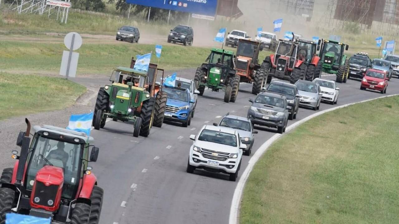 Productores santafesinos se suman al tractorazo