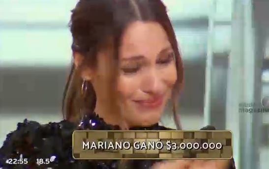 Pampita se emocionó al ver a Mariano con su hija