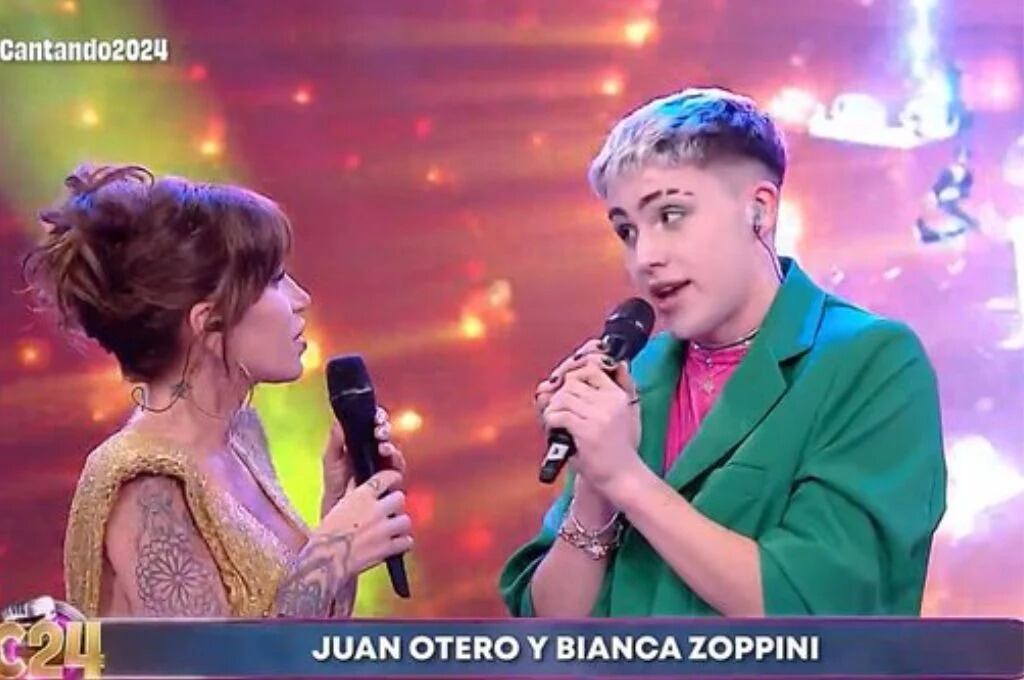 Juan Otero, hijo de la conductora hizo su debut en el certamen.