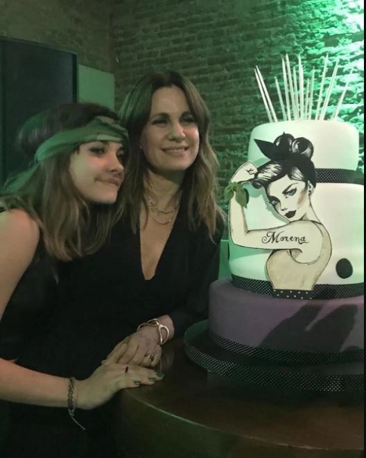 Nancy Duplaá con su hija