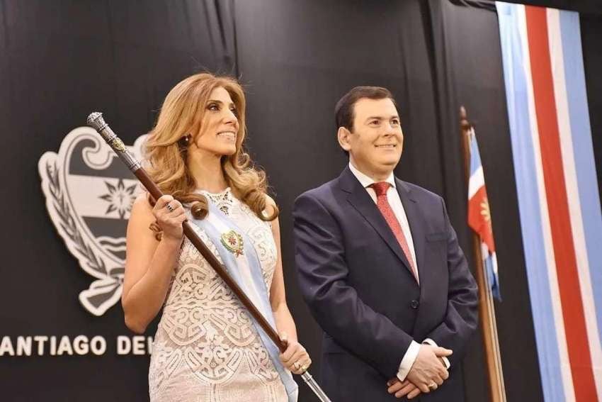 
    Abdala y su esposo Zamora, actual gobernador de Santiago del Estero.
   