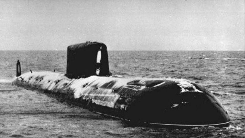 
    Submarino nuclear soviético K-278 Komsomolets. / Archivo
   