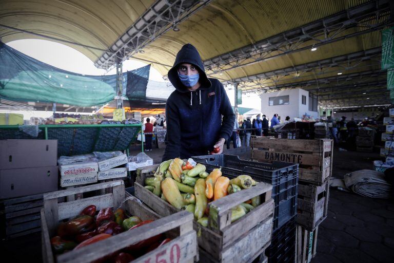 Mercado Central de Frutas y Verduras del partido de La Matanza, en Buenos Aires (Argentina). (Foto: EFE/Juan Ignacio Roncoroni)