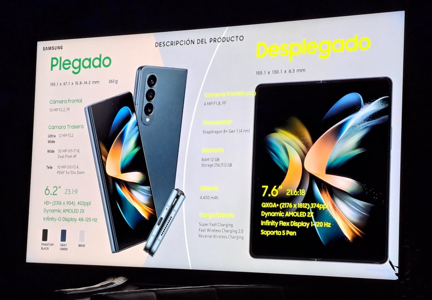 Samsung lanzó sus nuevos teléfonos plegables Galaxy Z Fold 4 y Z Flip 4