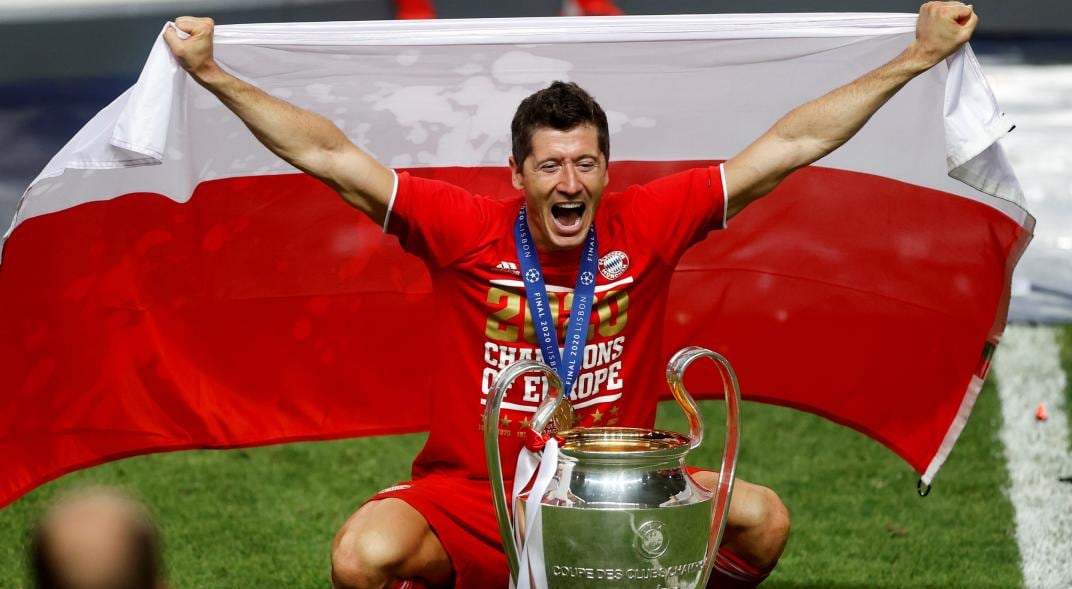 Robert Lewandowski. El tremendo goleador del Bayern que no marcó en la final. (AP)