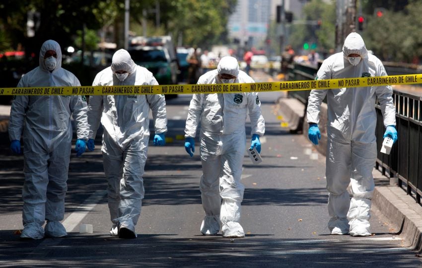 
Explosión en Chile. Carabineros trabajaron en el lugar. | Foto: AP
   