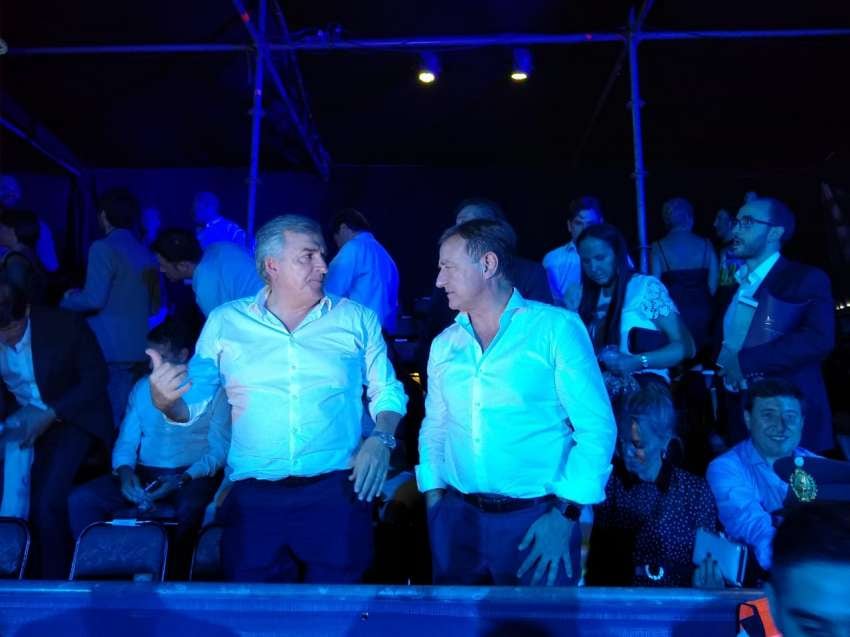 
El gobernador de Jujuy, Gerardo Morales, junto a Rodolfo Suárez
