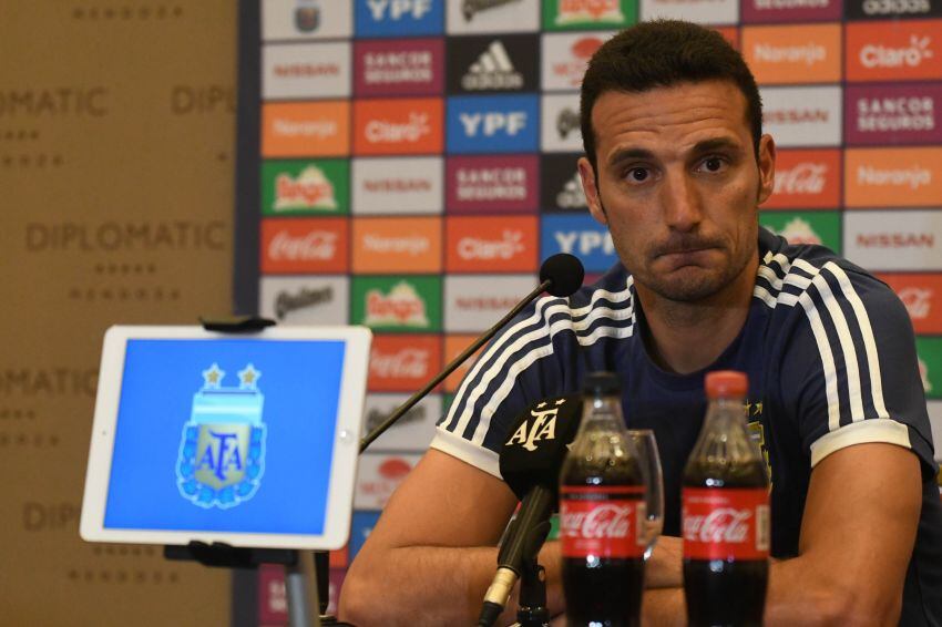 
Leonel Scaloni durante la conferencia de prensa. | José Gutiérrez / Los Andes
   